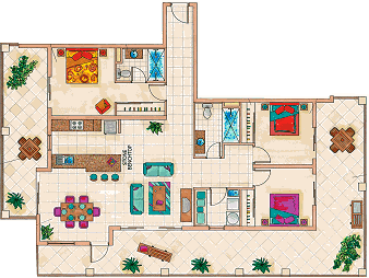 The Elysium Palm Cove Holiday Apartments Floor Plans