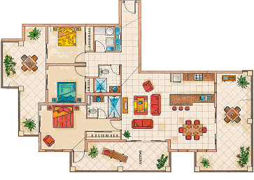 The Elysium Palm Cove Holiday Apartments Floor Plans