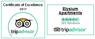 Tripadvisor badges - The Elysium Palm Cove Holiday Apartments